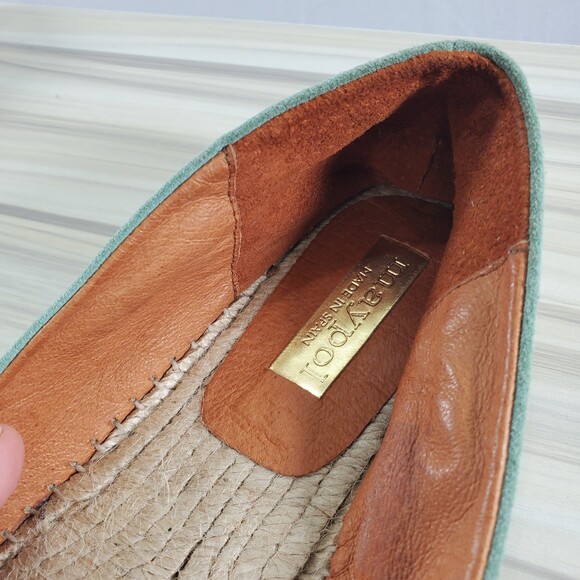 Maypol EU 40 Spain Seafoam Green Espadrille Ballet Flat Anthropologie - Picture 8 of 9